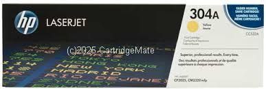 Hewlett Packard CC532A (304A) Yellow Print Toner Cartridge Average Yield 2,800 Pages