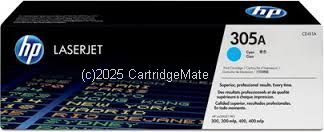 Hewlett Packard CE411A (305A) Cyan - Original