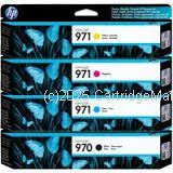 Hewlett Packard CN621AA (970) Value Pack (4) - Original