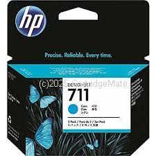 Hewlett Packard CZ130A (HP711) Cyan Inkjet Cartridge-29ml-Original Product  