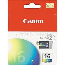Canon BCI-16C Colour Inkjet Cartridges - (2 Pack) - Original Product