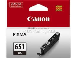 Canon CLI-651BK Black Inkjet Cartridge - 1795 Pages - Original   