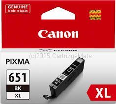 Canon CLI-651XLBK Black Extra Large - Yield 5,530 Pages
