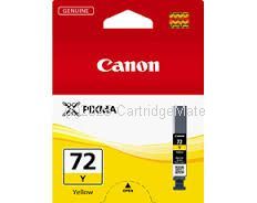 Canon PGI-72Y Yellow Inkjet Cartridge  - Average Yield 85 Pages - Original  