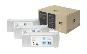 Hewlett Packard C5070A Hewlett Packard 81 Light Cyan Triple Pack