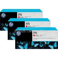 Hewlett Packard CR251A Chromatic Red Inkjet (3 x775ml) Original
