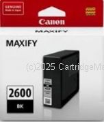 Canon PGI-2600BK Black Inkjet Cartridge - Average 1,000 Pages - Original