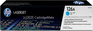 Hewlett Packard CE311A (126A) Cyan - Average Yield 1,000 Pages