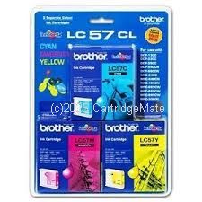 Brother LC-57CL3PK-CMY Triple Pack 