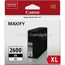 Canon PGI-2600XLBK Black High Yield - Average 2,500 Pages - Original