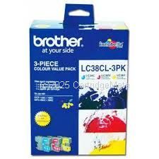 Brother LC-38CL3PK Triple Colour  (CMY)