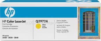 Hewlett Packard Q3972A Yellow Toner Cartridge - Average Yield 2,000 Pages
