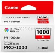 Canon PFI-1000R Red Ink Tank - Original Product       
