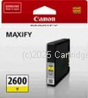 Canon PGI-2600Y Yellow Inkjet Cartridge - Average 700 Pages - Original   