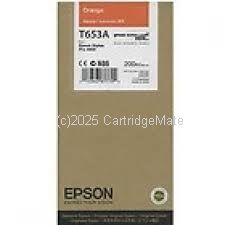Epson T653A00 Orange UltraChrome Ink -200ml   