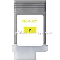 *Canon PFI-102 Yellow New Compatible Dye Inkjet Cartridge - 130mls       