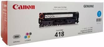 Canon Cart418C Cyan Toner Cartridge- Average Yield 2,900 Page Life