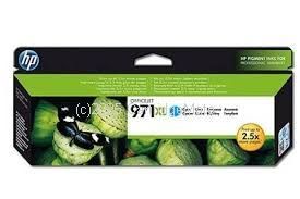 Hewlett Packard CN626AA (971) Cyan High Yield Inkjet Cartridge - 6,600 Pages 