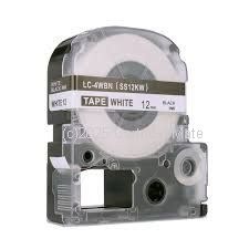 *Epson C53S625104 New Compatible Blue Text on 12mm wide White Label Tape  