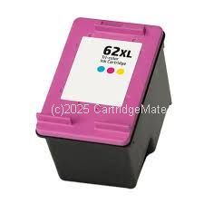*Hewlett Packard C2P07AA (62XL) Colour High Yield Compatible Inkjet Cartridge   