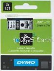 Dymo SD40910 D1 Label Cassette 9mm x 7m - Black on Clear