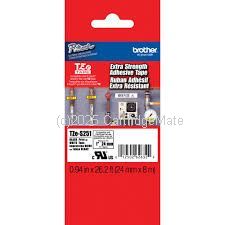 Brother TZe-S251 Strong Adhesive Black on White Tape 24mm x 8M