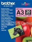 Brother BP71GA3 A3 Glossy Inkjet Photo Paper - 20 Sheets  