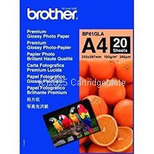 Brother BP61GLA Premium Glossy Photo Paper - 20 Sheets