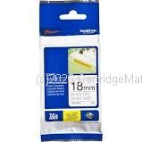 Brother TZe-S241 Strong Adhesive Black on White Tape 18mm x 8M