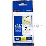 Brother TZe-S231 Strong Adhesive Black on White Tape 12mm x 8M
