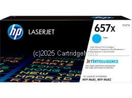 Hewlett Packard CF471X (657X) Cyan High Yield Average -23,000 Pages   