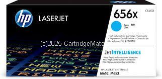 Hewlett Packard CF461X (656X) Cyan High Yield -22,000 Pages    