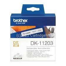 Brother DK-11203 File Folder Labels 17mm x 87mm 
