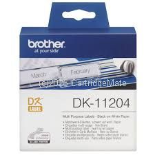 Brother DK-11204 White Label 17mm  x 54mm - Original