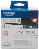 Brother DK-22251 Red and Black on White - 62mm x 15.24m