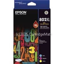 Epson T356592 (802XL) Extra Large CMY Value Pack (3)  - Original    