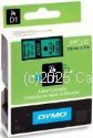 Dymo SD45809 D1 Label Cassette 19mm x 7m - Black on Green