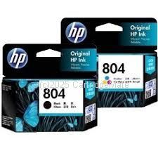 Hewlett Packard T6N10AA (804) Twin Pack Black & Colour Inkjet - Original  