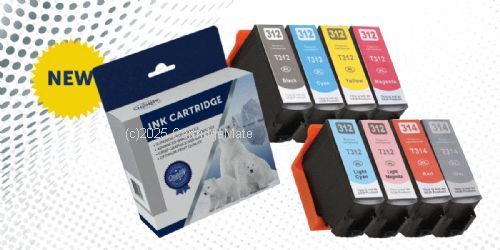*Epson T183192 (312XL) Value Pack (8) High Yield New Compatible Inkjet