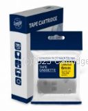 *Brother TZe-611 Laminated Black on Yellow Tape - 6mm x 8m - New Compatible