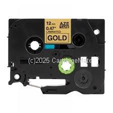 *Brother TZe-831 Laminated Black on Gold Tape - 12mm x 8m - New Compatible