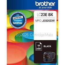 Brother LC-23EBK Black Inkjet Cartridge - Original 