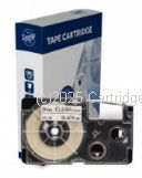 *Casio XR9WE Black Text on 9mm wide White New Compatible Label Tape x 8 Metres   