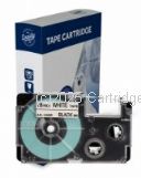 *Casio XR18WE Black Text on 18mm wide White New Compatible Label Tape x 8 Metres   