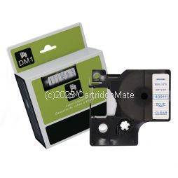 *Dymo SD40911 Blue Text on 9mm wide Clear Laminated Tape New Compatible- 7 Metres  
