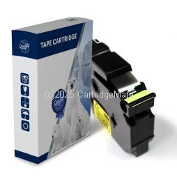 *Brother TZe-FX641 Laminated Black on Flex Yellow Tape  18mm x 8m - New Comptible