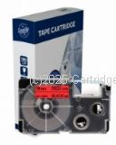 *Casio XR18RD Black Text on 18mm wide Red New Compatible Label Tape x 8 Metres  