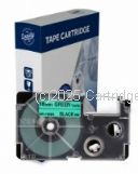 *Casio XR18GN Black Text on 18mm wide Green New Compatible Label Tape x 8 Metres  