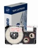 *Casio XR12WER Red Text on 12mm wide White New Compatible Label Tape x 8 Metres    
