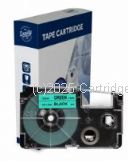 *Casio XR12GN Black Text on 12mm wide Green New Compatible Label Tape x 8 Metres 